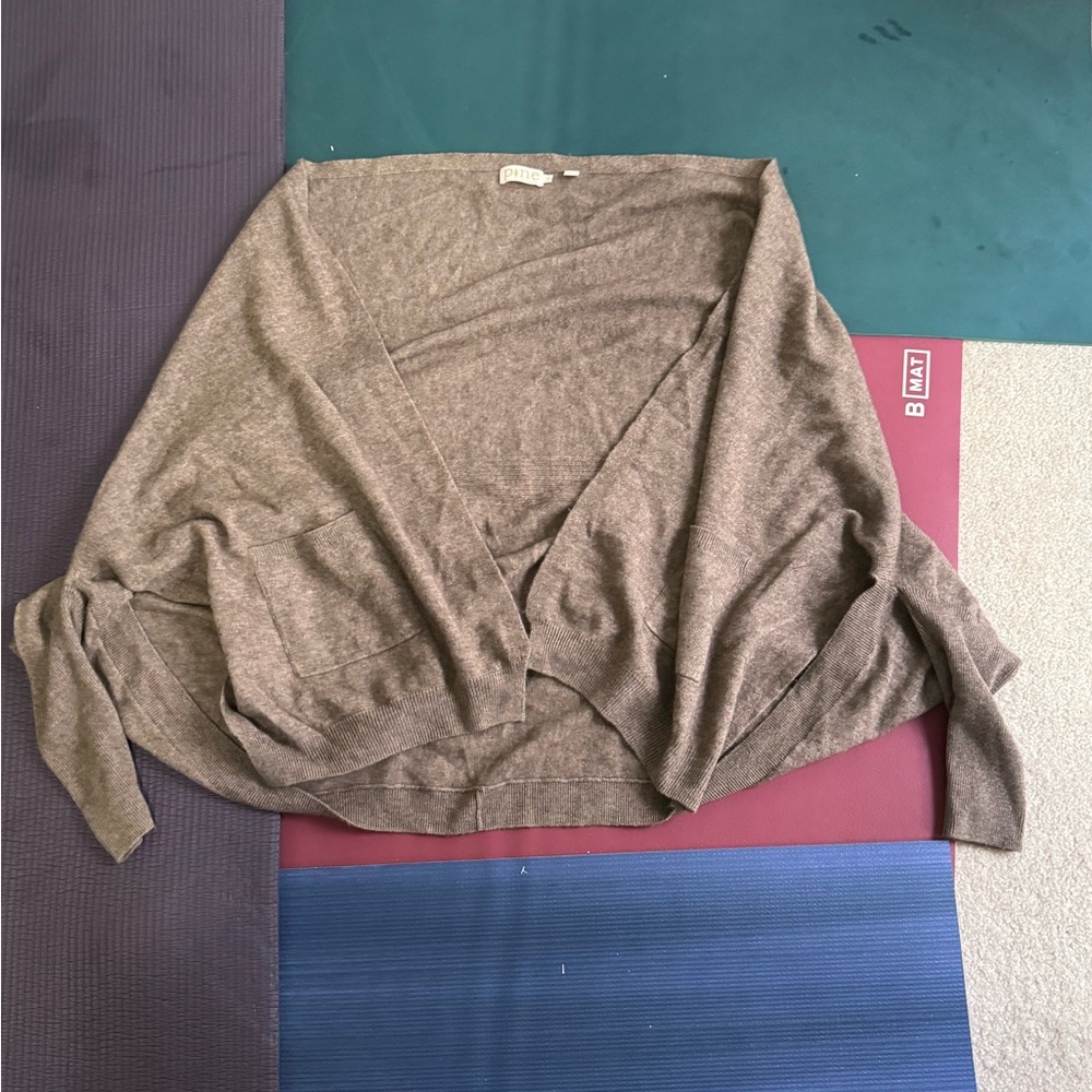 Pine Cashmere Cardigan Sweater Size M Medium